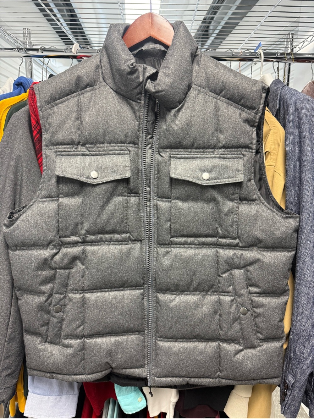 ***Goodfellow & Co MENS (L) - Gray Quilted Puffer Vest